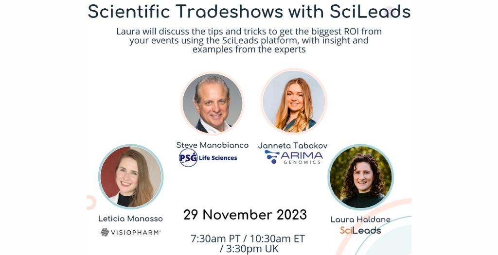 Scileads x PSG Life Sciences tradeshow webinar