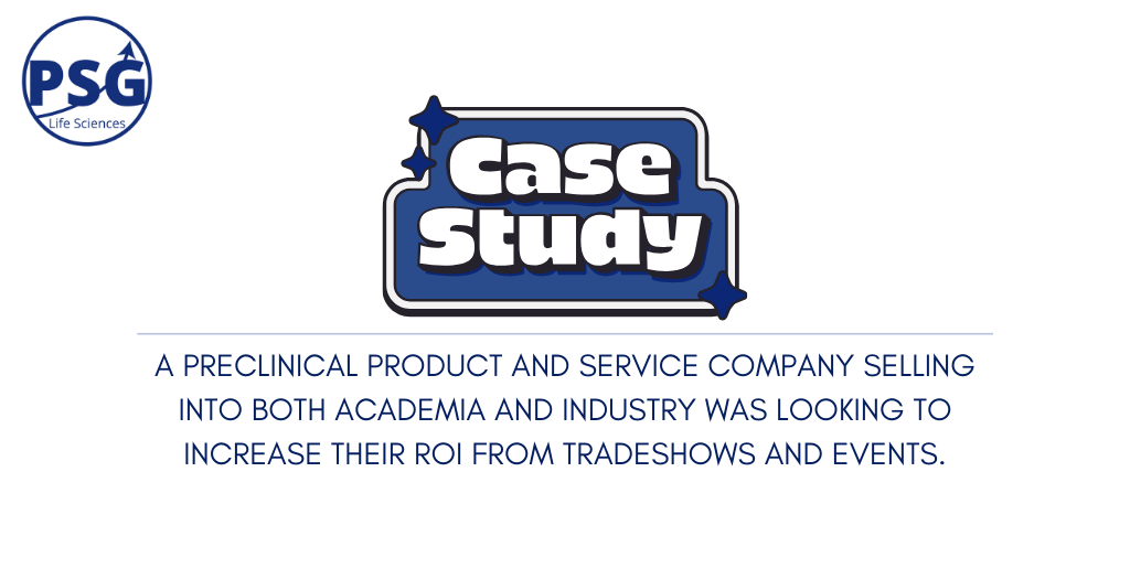 Case Study: A preclinical product and service company selling into both academic and industry was looking to increase their ROI from tradeshows and events.